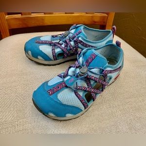 Kids Blue and Pink Outdoor Shoes